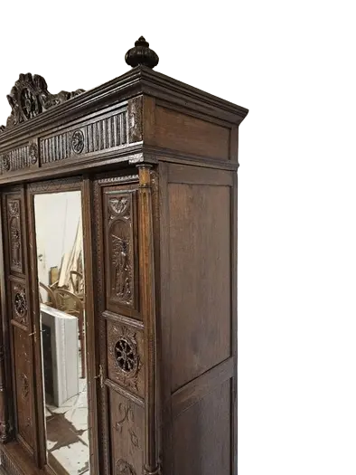 Zdjęcie Szafa Bretońska. ok 1932r po renowacji | Dębowa, Rzeźbiona 5