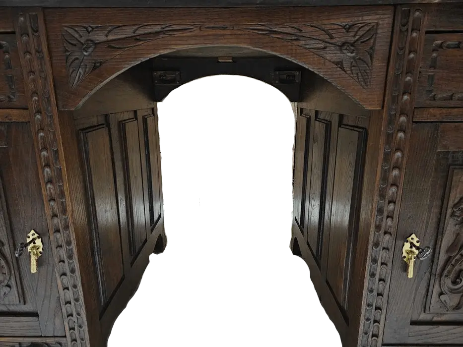 Zdjęcie Biurko Neorenesansowe. ok 1910r po renowacji | Dwustronne 2