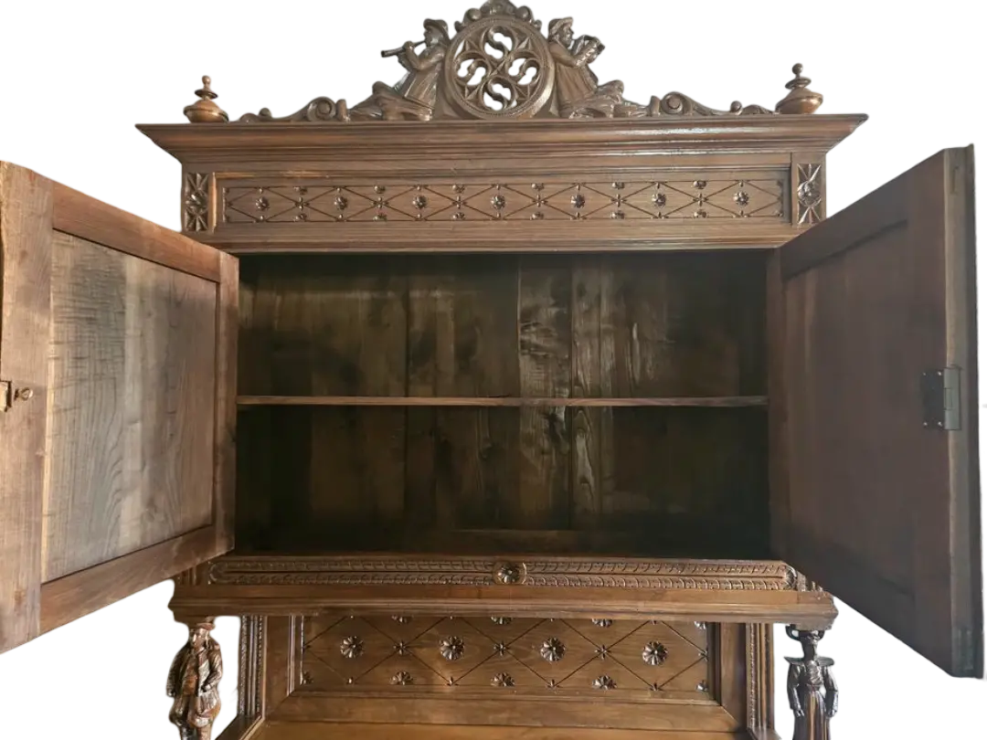 Zdjęcie Kredens Bretoński. ok 1920r po renowacji | Rzeźbiony Antyk | 3