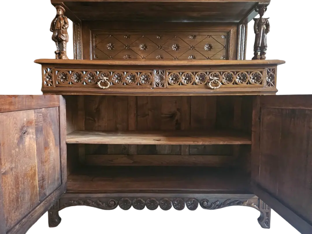 Zdjęcie Kredens Bretoński. ok 1920r po renowacji | Rzeźbiony Antyk | 6