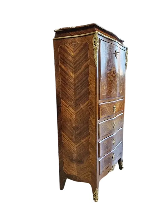 Zdjęcie Sekretera Inkrustrowana. ok 1925r po renowacji | Mahoń, Marmur 5