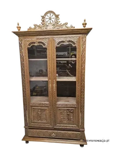 Miniaturka 1 - Biblioteka Bretońska. ok 1920r po renowacji | Z Półkami i Szufladą