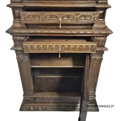 Miniaturka 3 - Kabinet Renesansowy. ok 1820 r. po renowacji | Bogato Rzeźbiony, Włoski 