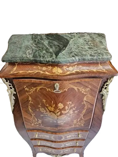 Zdjęcie Sekretera Inkrustrowana. ok 1920r po renowacji | Mahoń, Markieteria  7