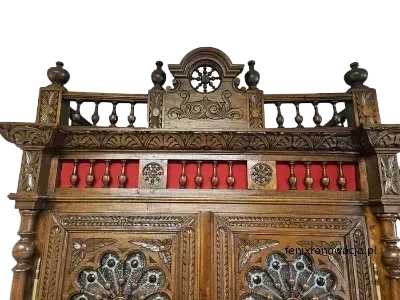 Miniaturka 7 - Biblioteka Bretońska. ok 1870 r. po renowacji | Witraże, Dąb 