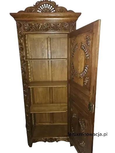 Miniaturka 2 - Bieliźniarka Bretońska. ok 1890r po renowacji | Antyk Rzeźbiona