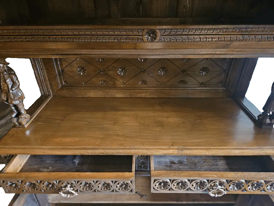 Zdjęcie Kredens Bretoński. ok 1920r po renowacji | Rzeźbiony Antyk | 5