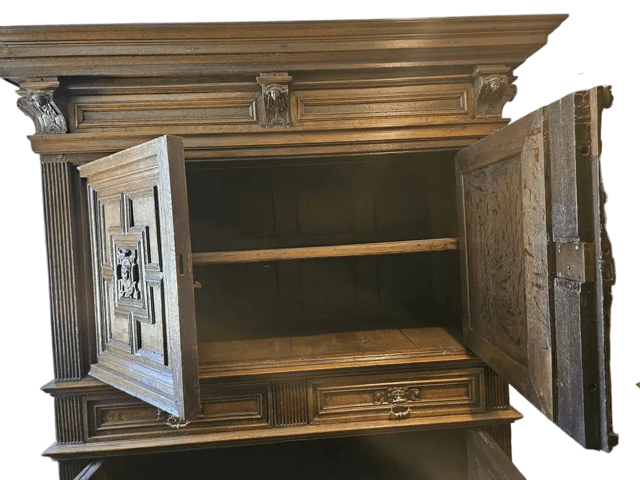 Zdjęcie Kredens Renesansowy z XVIII w. po renowacji | Unikat, Rozbieralny 3
