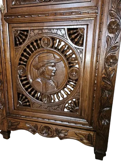 Zdjęcie Bieliźniarka Bretońska. ok 1890r po renowacji | Antyk Rzeźbiona 4