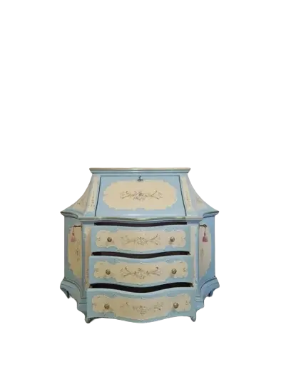 Sekretera Włoska. ok 1960 po renowacji | Ręcznie Malowana | Włoska