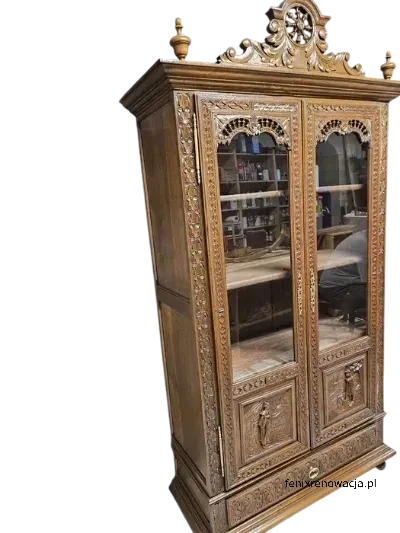 Miniaturka 4 - Biblioteka Bretońska. ok 1920r po renowacji | Z Półkami i Szufladą