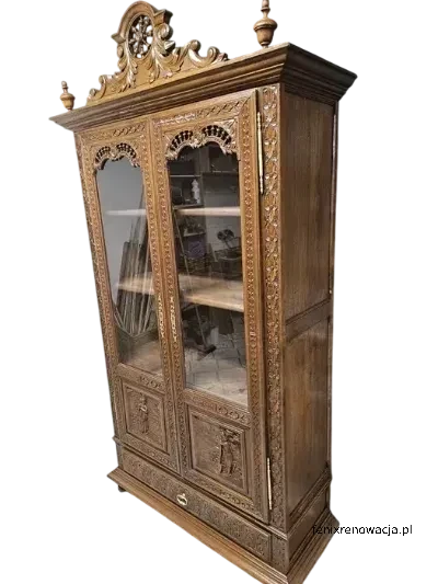 Miniaturka 2 - Biblioteka Bretońska. ok 1920r po renowacji | Z Półkami i Szufladą