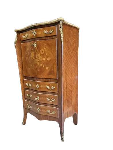 Zdjęcie Sekretera Inkrustrowana. ok 1925 po renowacji | Mahoń 2