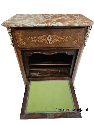 Miniaturka 6 - Sekretera Inkrustrowana. ok 1925r po renowacji | Mahoń, Markieteria