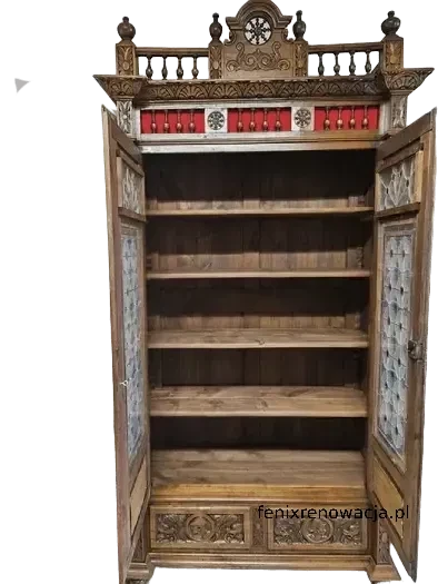Miniaturka 3 - Biblioteka Bretońska. ok 1870 r. po renowacji | Witraże, Dąb 