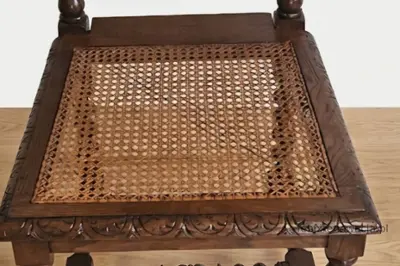 Miniaturka 5 - Zestaw 8 Krzeseł Neorenesansowych Rattan. ok 1925r po renowacji | Dąb, Rattan