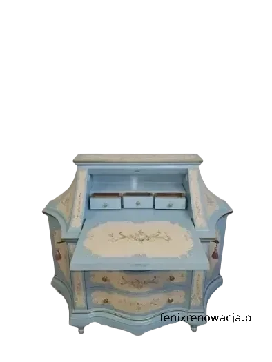 Miniaturka 4 - Sekretera Włoska. ok 1960 po renowacji | Ręcznie Malowana | Włoska