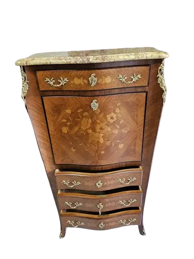 Zdjęcie Sekretera Inkrustrowana. ok 1925 po renowacji | Mahoń 5