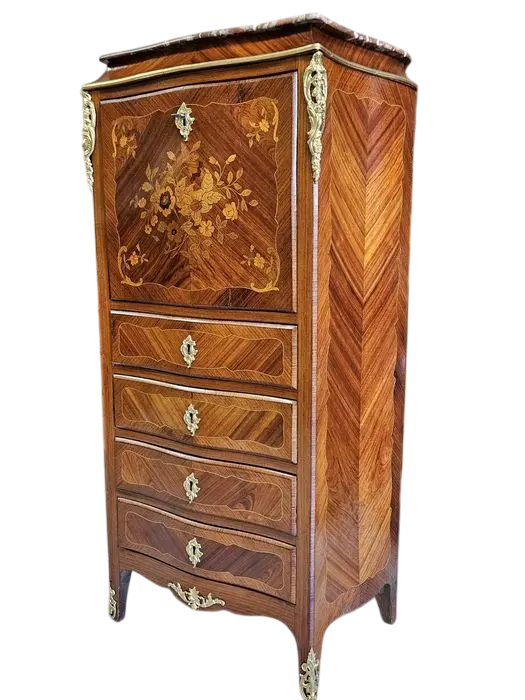 Zdjęcie Sekretera Inkrustrowana. ok 1925r po renowacji | Mahoń, Marmur 2