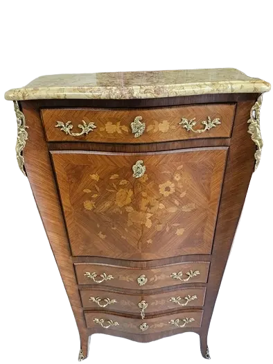 Zdjęcie Sekretera Inkrustrowana. ok 1925 po renowacji | Mahoń 3