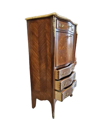 Zdjęcie Sekretera Inkrustrowana. ok 1925 po renowacji | Mahoń 4