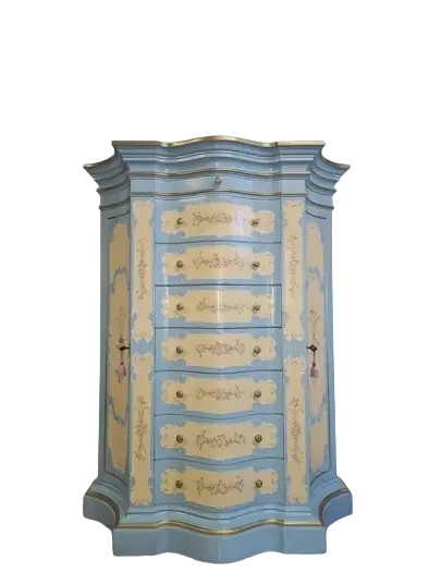 Komoda Szyfoniera. ok 1960r po renowacji | Ręcznie Malowana | Włoska