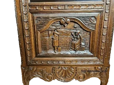 Miniaturka 3 - Biblioteka Bretońska. ok 1925r po renowacji | Antyk 