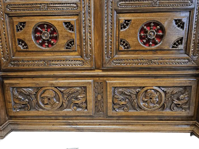 Zdjęcie Biblioteka Bretońska. ok 1870 r. po renowacji | Witraże, Dąb  6