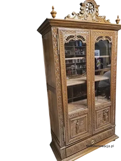 Miniaturka 3 - Biblioteka Bretońska. ok 1920r po renowacji | Z Półkami i Szufladą