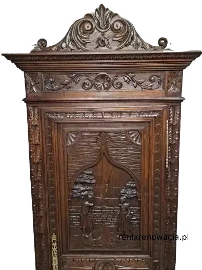 Miniaturka 3 - Bieliźniarka Bretońska. ok 1900r po renowacji | Głęboko Rzeźbiona