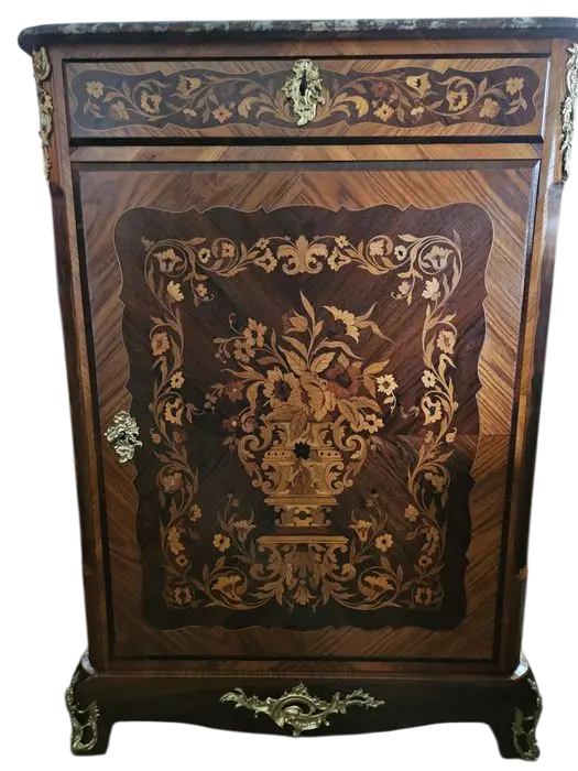 Komoda Secesyjna. ok 1900r po renowacji | Inkrustowana, Marmur