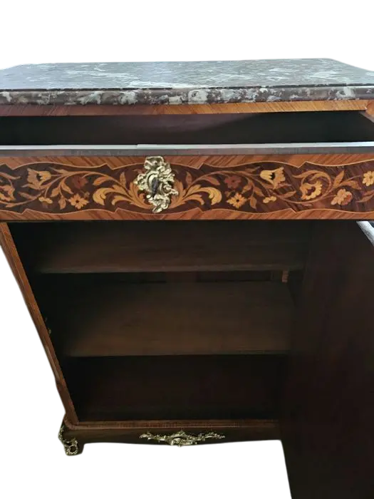 Zdjęcie Komoda Secesyjna. ok 1900r po renowacji | Inkrustowana, Marmur 2