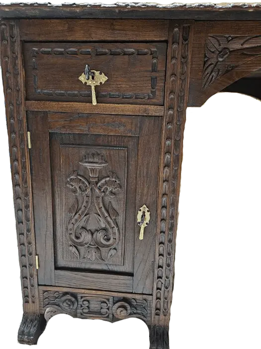 Zdjęcie Biurko Neorenesansowe. ok 1910r po renowacji | Dwustronne 6