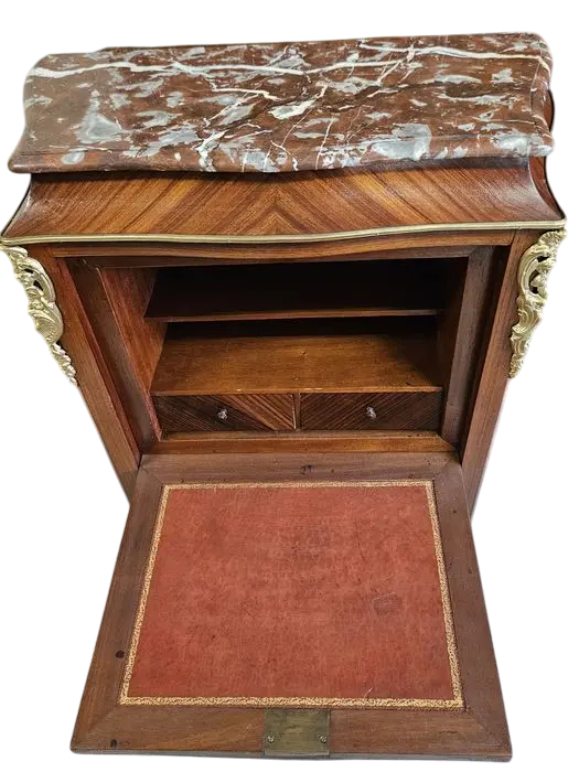 Zdjęcie Sekretera Inkrustrowana. ok 1925r po renowacji | Mahoń, Marmur 7