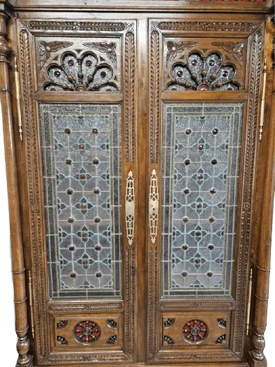 Zdjęcie Biblioteka Bretońska. ok 1870 r. po renowacji | Witraże, Dąb  2