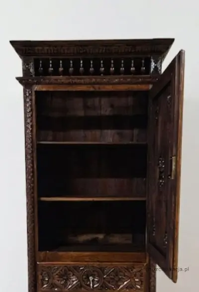 Miniaturka 4 - Bielizniarka Bretońska z Szufladami. ok 1890r po renowacji | Dąb, Oryginalne Mosiądze